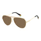 Gold Stainless Steel Sunglasses