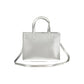 Silver Polyethylene Handbag