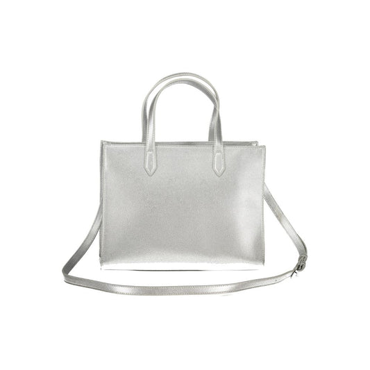 Silver Polyethylene Handbag