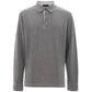 Gray Cotton Polo Shirt