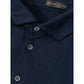 Blue Wool Vergine Polo Shirt