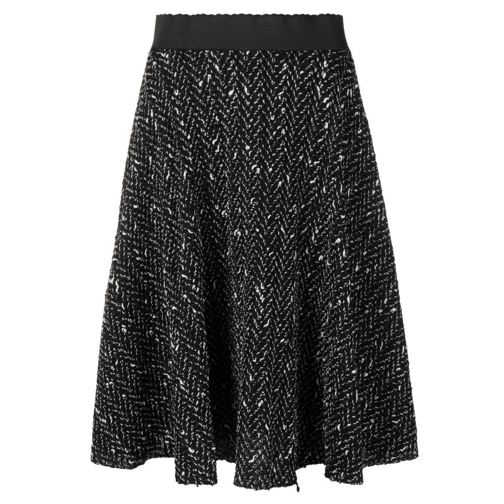 Black Wool Skirt