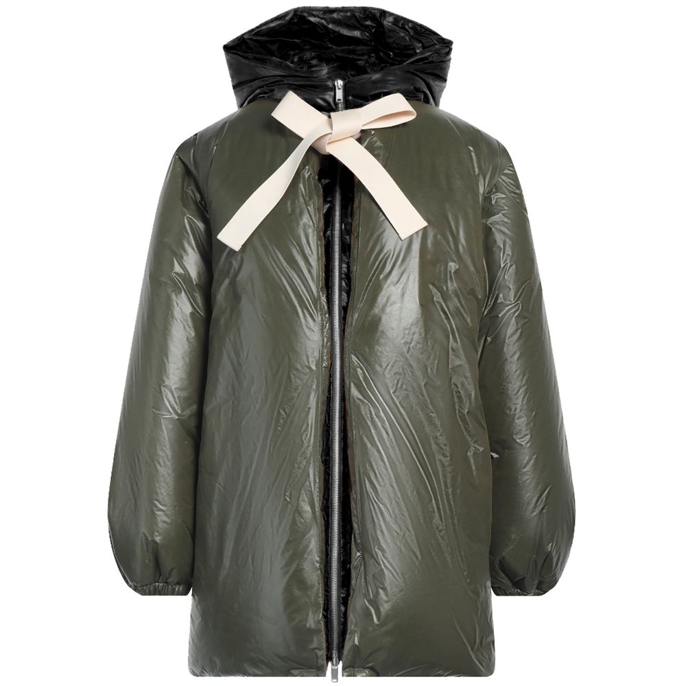 Green Nylon Jackets & Coat