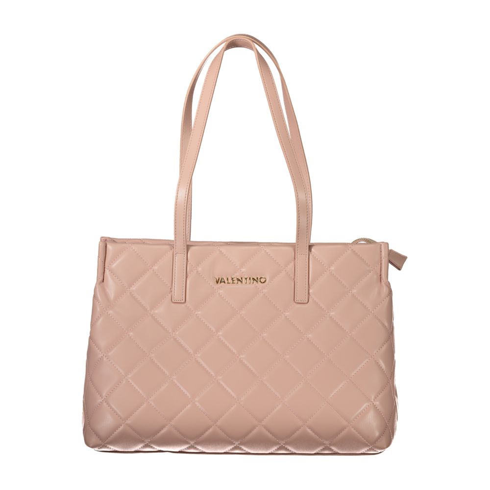 Pink Polyethylene Women Handbag