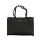 Black Polyethylene Women Handbag