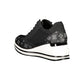 Black Polyester Sneaker