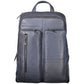 Blue Leather Backpack