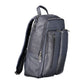 Blue Leather Backpack