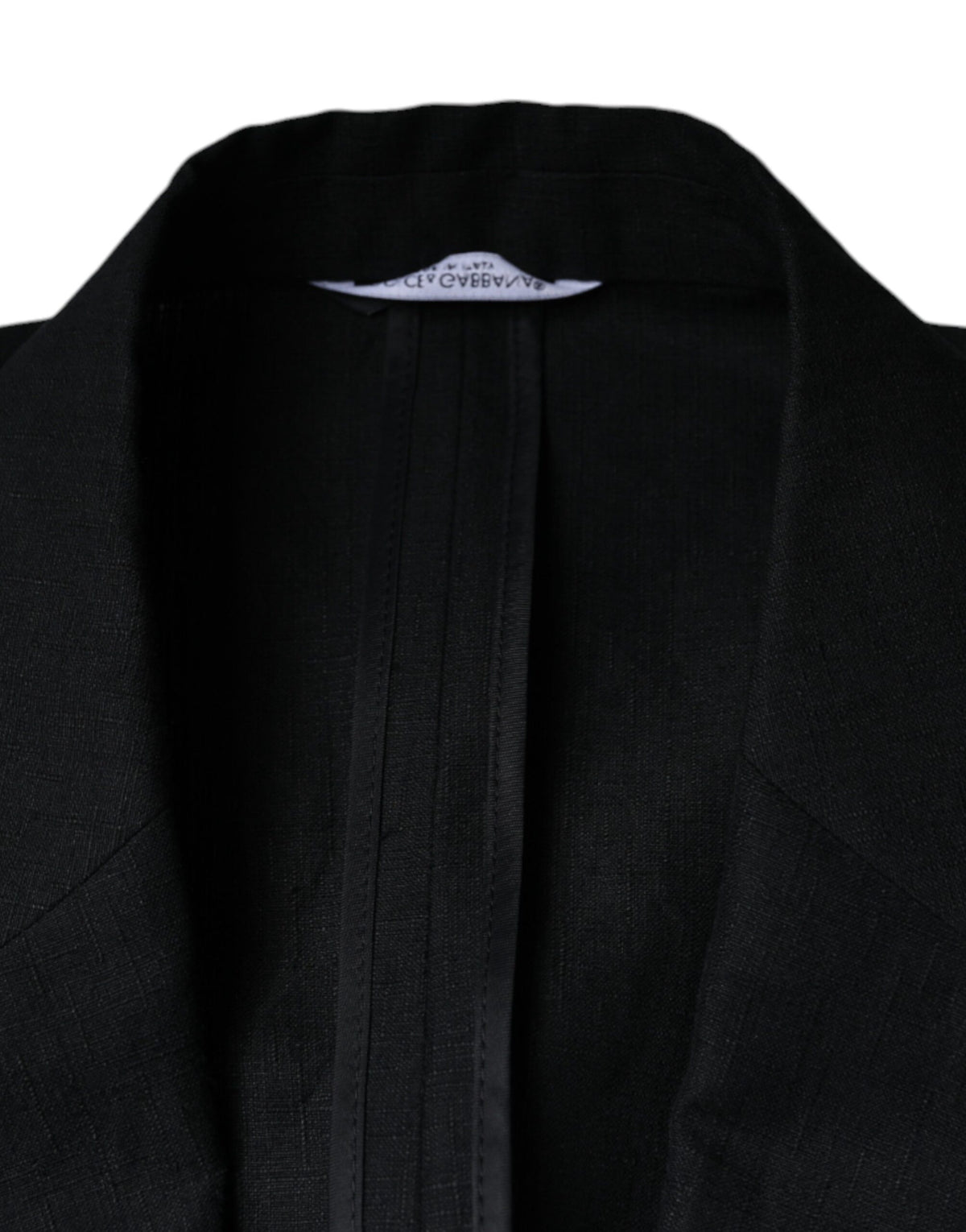 Dark Blue Linen Double Breasted Dress Blazer