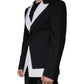 Black White Single Breasted Dress Blazer