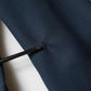 Blue Wool Logo Single Breasted Coat Blazer