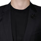 Black MARTINI Bee Single Breasted Blazer