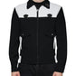 Black White DG Crown Full Zip Blouson Jacket