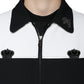 Black White DG Crown Full Zip Blouson Jacket