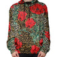 Multicolor Leopard Floral Hooded Jacket