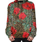 Multicolor Leopard Floral Hooded Jacket