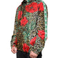 Multicolor Leopard Floral Hooded Jacket