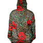 Multicolor Leopard Floral Hooded Jacket