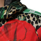 Multicolor Leopard Floral Hooded Jacket