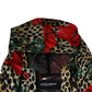 Multicolor Leopard Floral Hooded Jacket