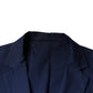 Blue Notch Single Breasted Dress Coat Blazer