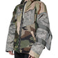 Multicolor Camouflage Full Zip Hooded Jacket