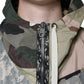 Multicolor Camouflage Full Zip Hooded Jacket