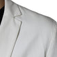 White Single Breasted One Button Dress Formal Blazer