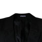 Black Wool Single Breasted Men Coat Blazer