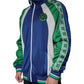 Multicolor Polyester Full Zip Bomber Jacket