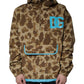 Brown Camouflage Hooded Pullover Jacket