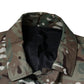 Multicolor Camouflage Collared Coat Jacket