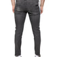 Black Tattered Cotton Skinny Men Denim Jeans