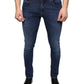 Dark Blue Cotton Stretch Skinny Denim Jeans