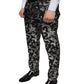 Black Jacquard Skinny Dress Pants