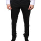 Black Wool Skinny Dress Formal Pants