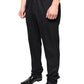 Black Wool Skinny Dress Formal Pants