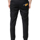 Black Wool Skinny Men Dress Pants