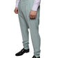 Mint Green Cotton Dress Pants