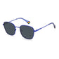 Blue Stainless Steel Sunglasses