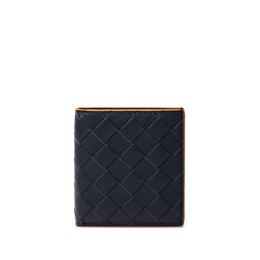 Navy Blue Leather Wallet