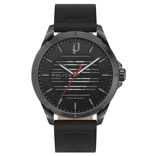 Black Leather Watch