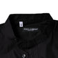 Black Cotton Button Down Men Casual Shirt