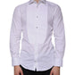 White Bib Cotton Poplin GOLD Men Formal Shirt