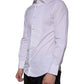 White Bib Cotton Poplin GOLD Men Formal Shirt