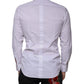 White Bib Cotton Poplin GOLD Men Formal Shirt