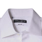 White Bib Cotton Poplin GOLD Men Formal Shirt