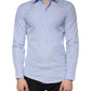 Light Blue Cotton Men Dress Formal Shirt