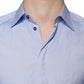 Light Blue Cotton Men Dress Formal Shirt