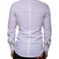 White Cotton Men Dress GOLD Formal Shirt